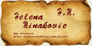 Helena Minaković vizit kartica